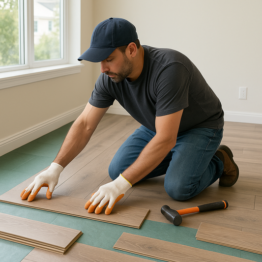 Laminate flooring installation